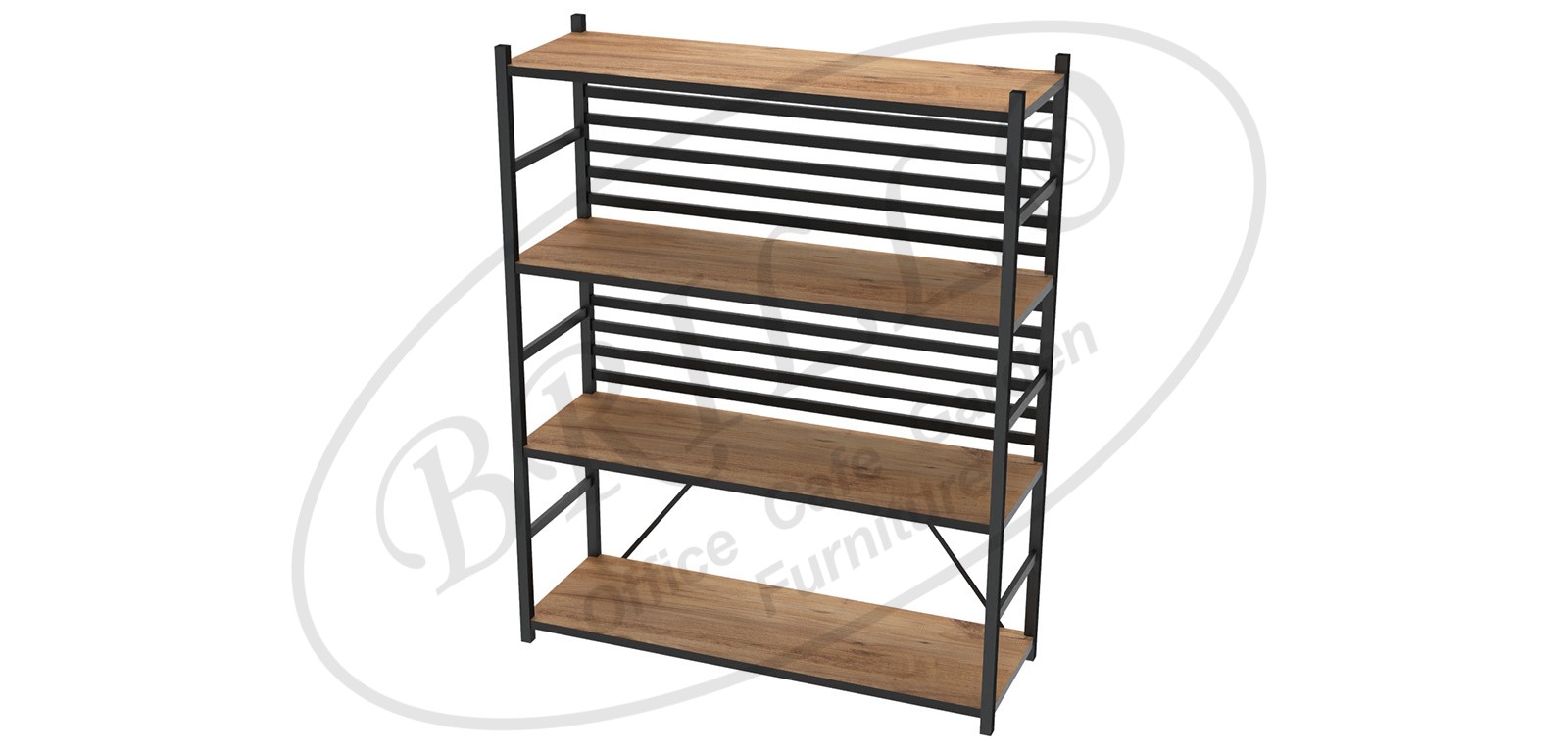 Toli 4'lü Raf 90 cm (Yatay) - Ofis mobilyası - Ofis mobilyaları